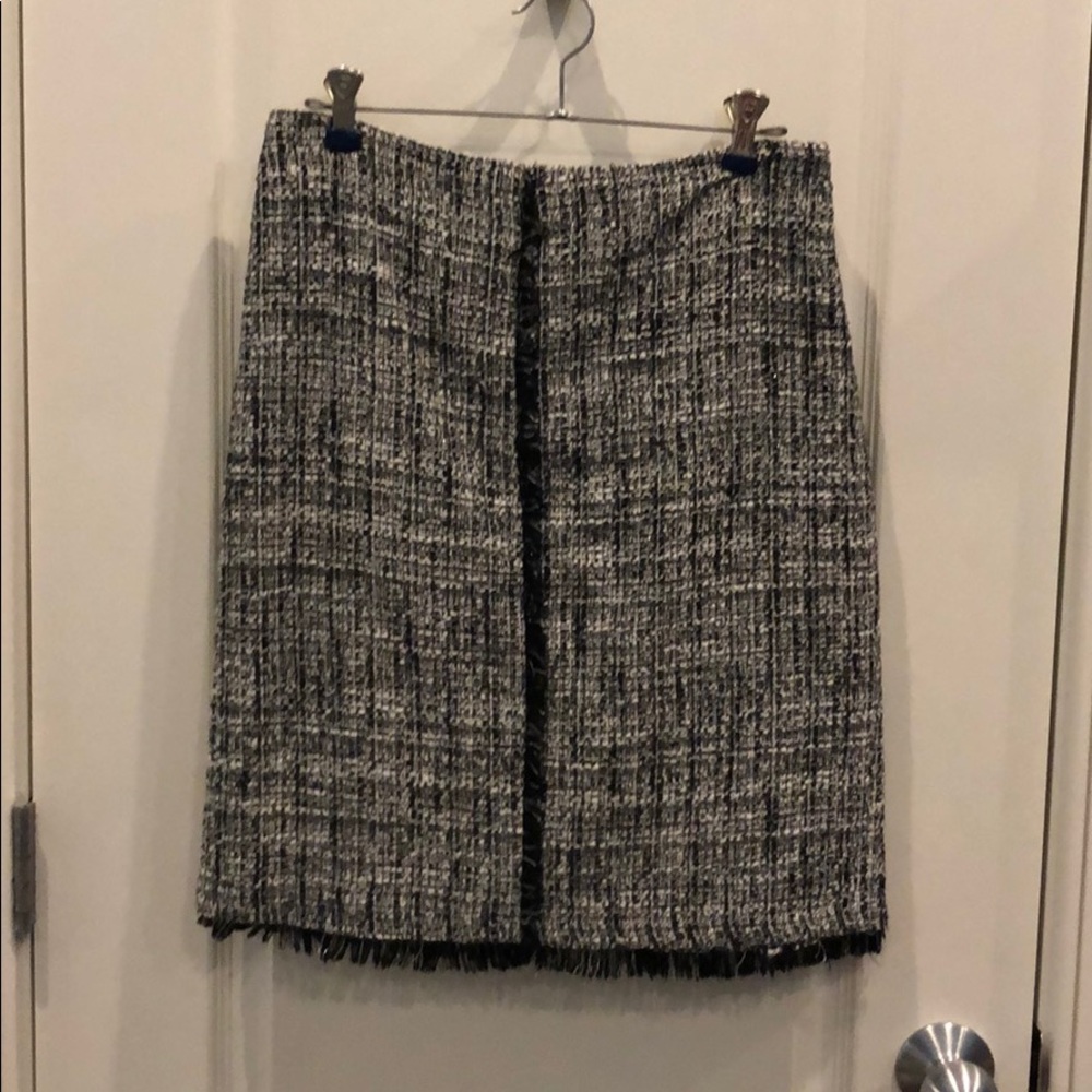 Black white gray skirt